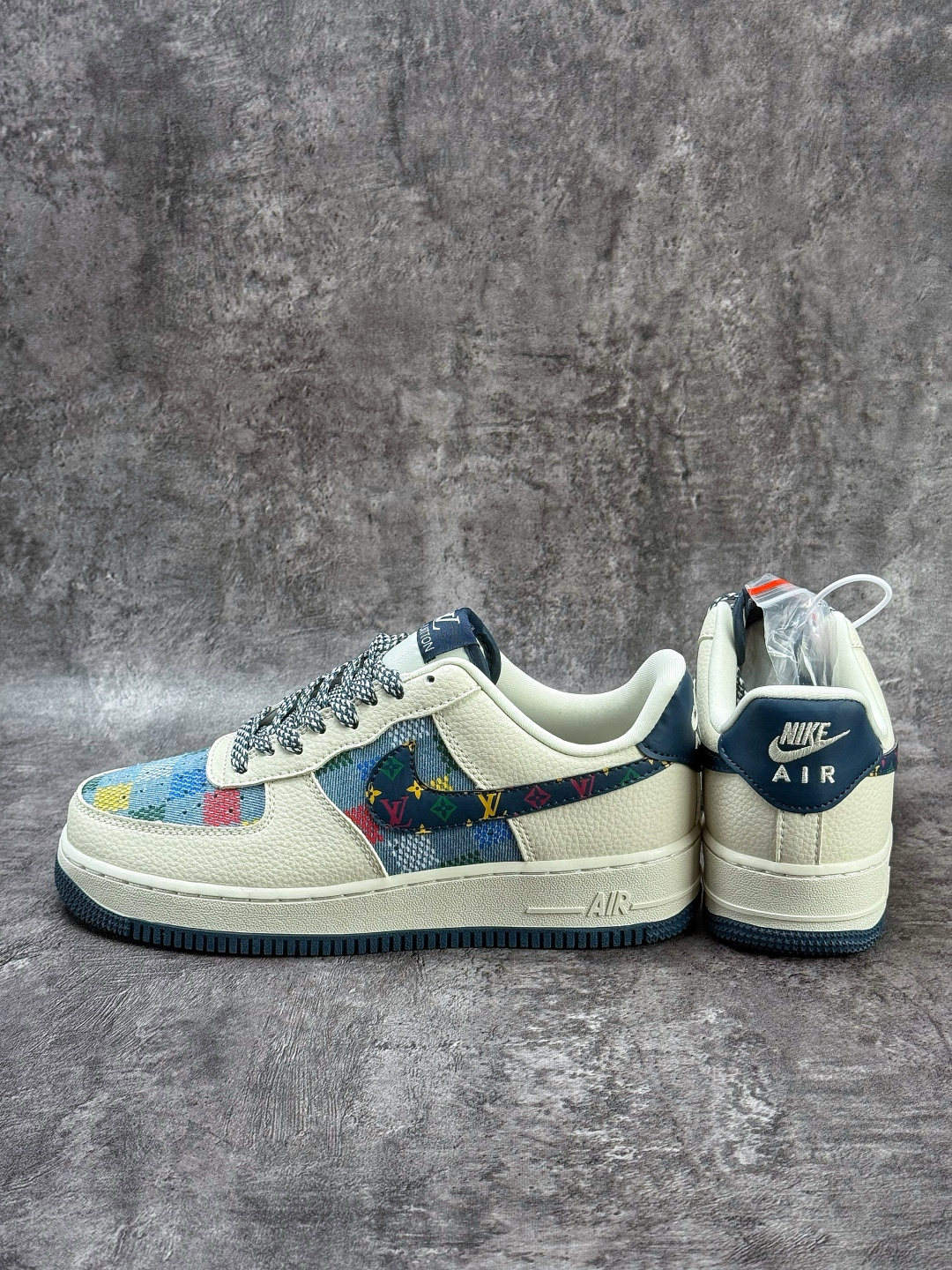 210 Nike Air Force 1 Low 07 x Louis Vuitton 白蓝牛仔满天星 LD1999-005
