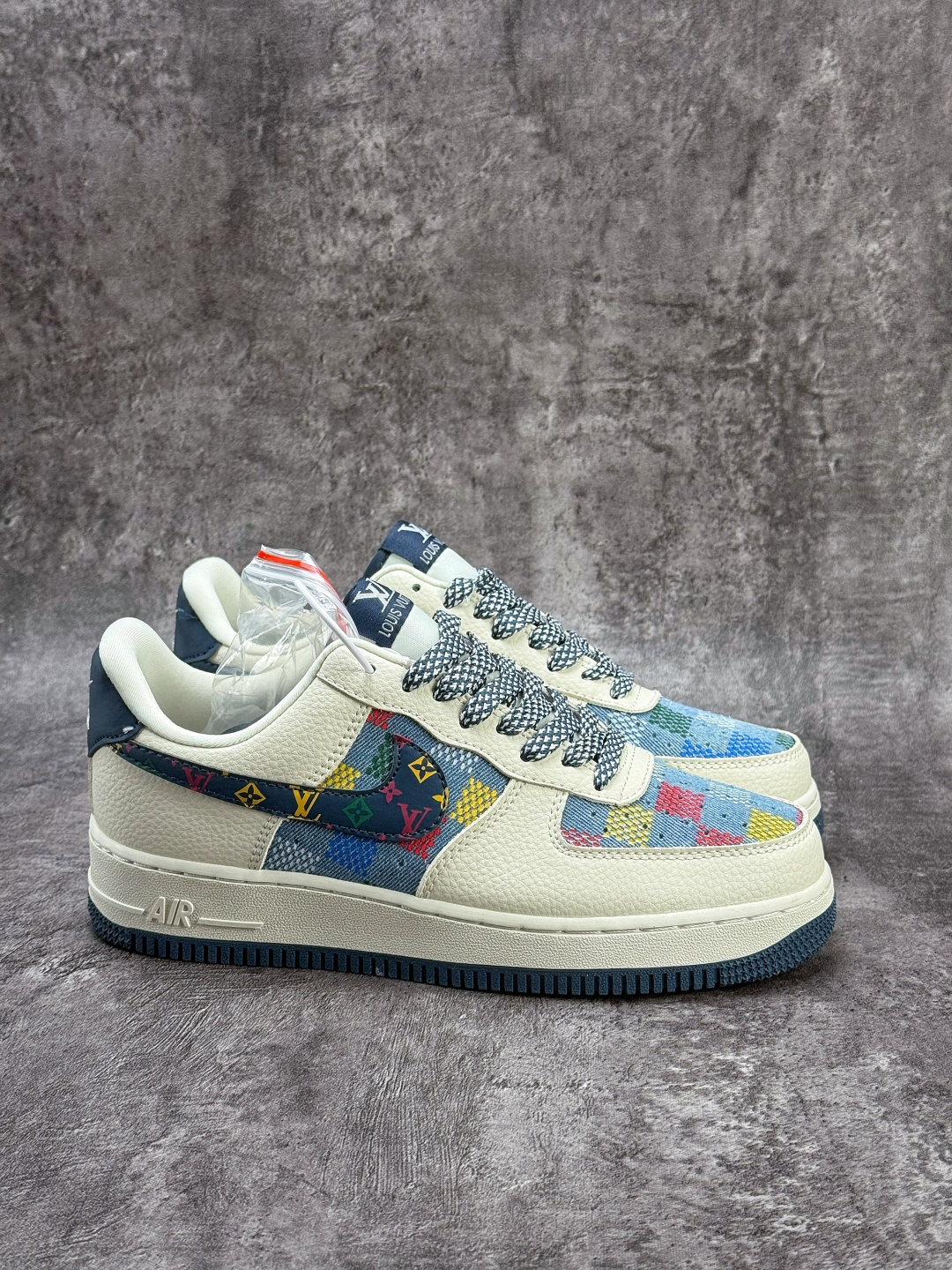 210 Nike Air Force 1 Low 07 x Louis Vuitton 白蓝牛仔满天星 LD1999-005