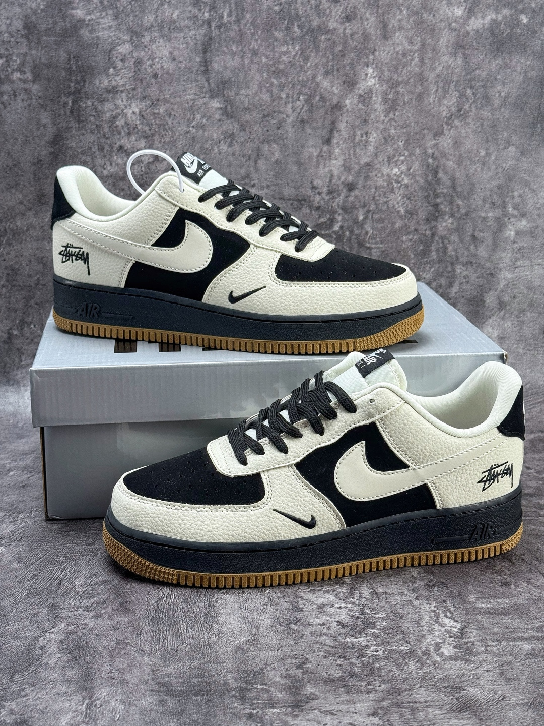 Nike Air Force 1 Low 07 x Stussy 白黑小勾 LD1999-006 Nike Air Force 1 Low 07 x Stussy 白黑小勾 LD1999-006
