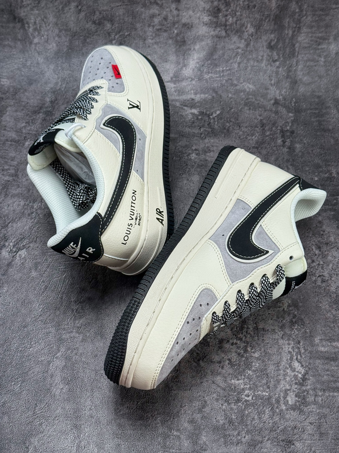 Nike Air Force 1 Low 07 x Louis Vuitton 白灰黑满天星 XD9314-619 Nike Air Force 1 Low 07 x Louis Vuitton 白灰黑满天星 XD9314-619