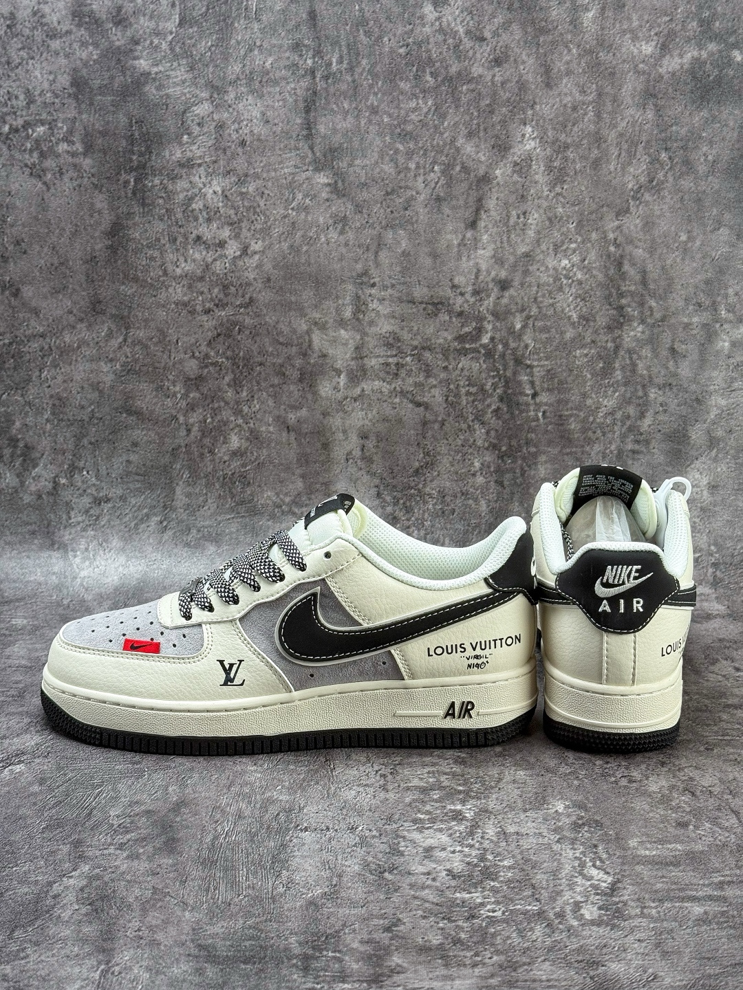 Nike Air Force 1 Low 07 x Louis Vuitton 白灰黑满天星 XD9314-619 Nike Air Force 1 Low 07 x Louis Vuitton 白灰黑满天星 XD9314-619