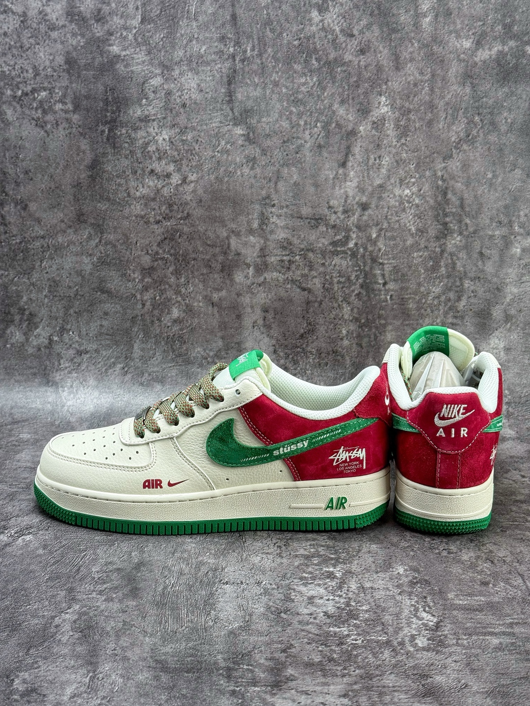 Nike Air Force 1 Low 07 x Stussy 白绿红小勾满天星 XD9314-615 Nike Air Force 1 Low 07 x Stussy 白绿红小勾满天星 XD9314-615