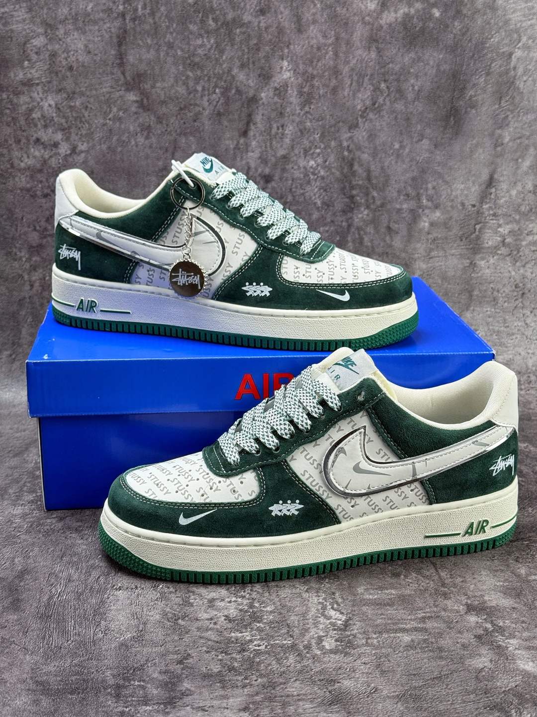 Nike Air Force 1 Low 07 x Stussy 绿白小勾满天星 SY1388-023 Nike Air Force 1 Low 07 x Stussy 绿白小勾满天星 SY1388-023