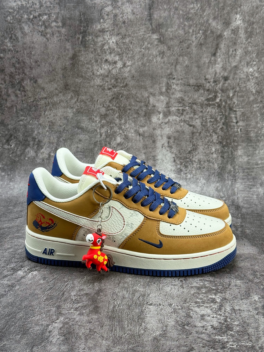 Nike Air Force 1 Low 07 马年限定 棕白蓝小勾 NH0601-505 Nike Air Force 1 Low 07 马年限定 棕白蓝小勾 NH0601-505