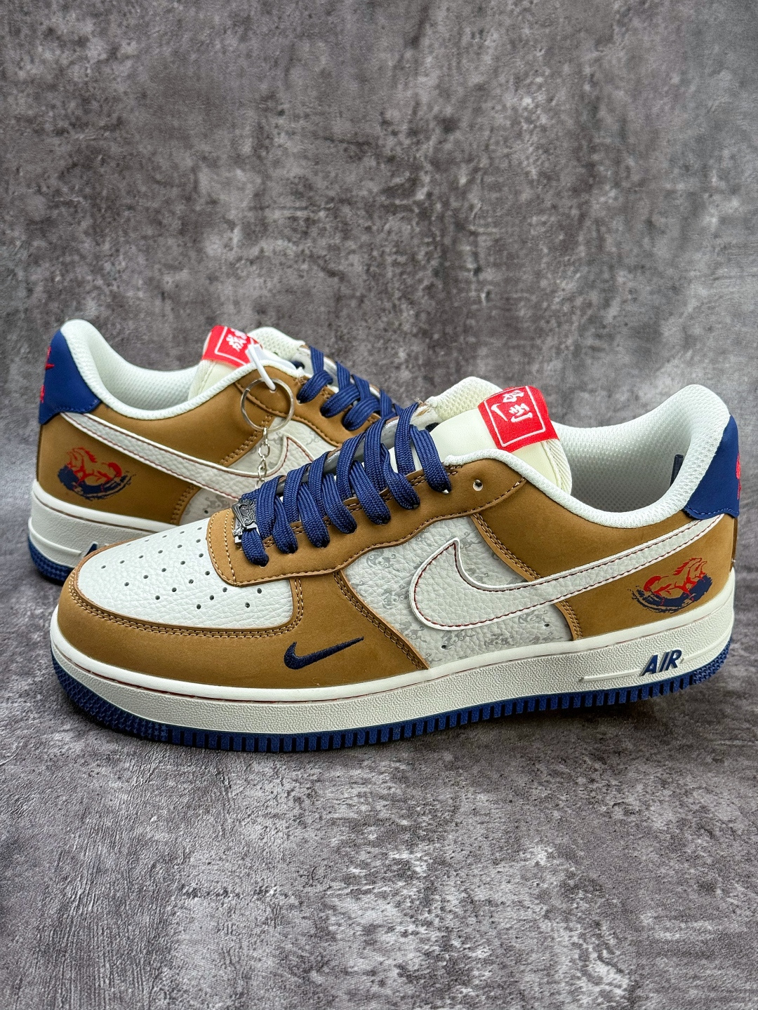 Nike Air Force 1 Low 07 马年限定 棕白蓝小勾 NH0601-505 Nike Air Force 1 Low 07 马年限定 棕白蓝小勾 NH0601-505