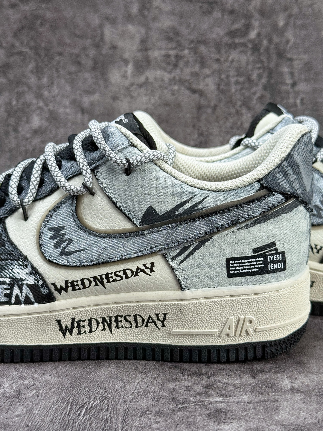 Nike Air Force 1 Low 07 黑白牛仔补丁 FB0607-110 Nike Air Force 1 Low 07 黑白牛仔补丁 FB0607-110