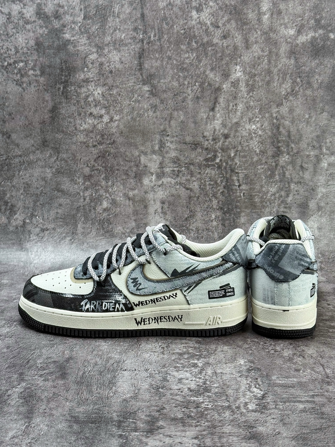 Nike Air Force 1 Low 07 黑白牛仔补丁 FB0607-110 Nike Air Force 1 Low 07 黑白牛仔补丁 FB0607-110