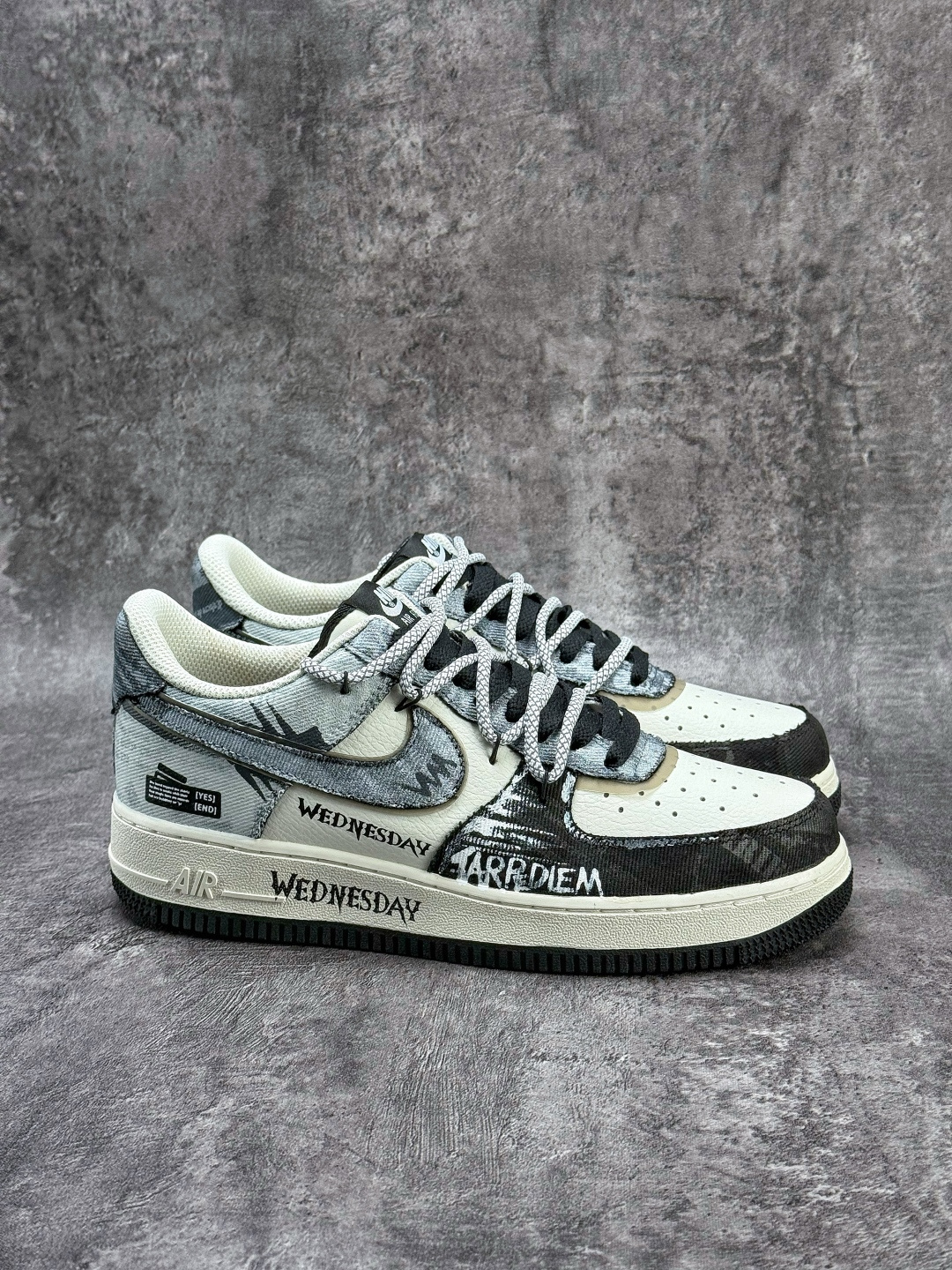 Nike Air Force 1 Low 07 黑白牛仔补丁 FB0607-110 Nike Air Force 1 Low 07 黑白牛仔补丁 FB0607-110