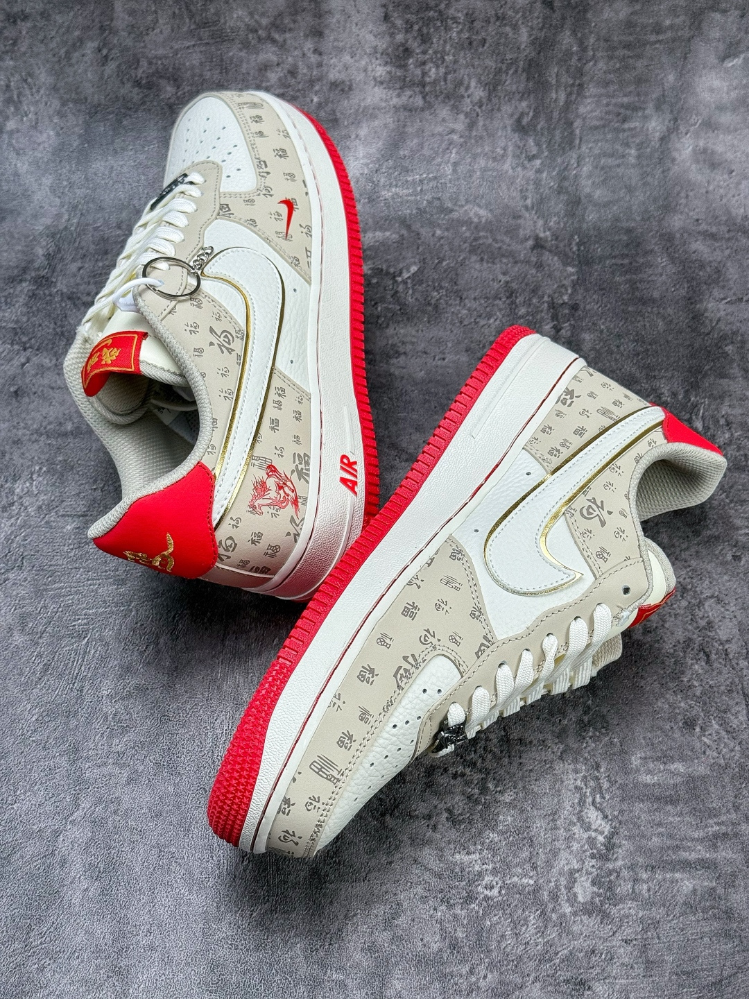 Nike Air Force 1 Low 07 马年限定 米白红小勾 NH0601-502 Nike Air Force 1 Low 07 马年限定 米白红小勾 NH0601-502