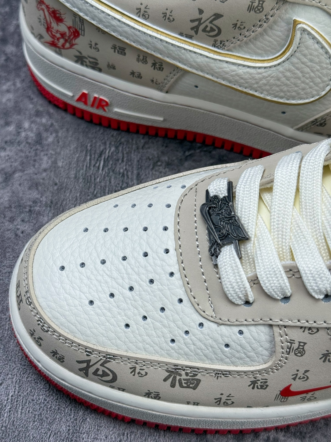 Nike Air Force 1 Low 07 马年限定 米白红小勾 NH0601-502 Nike Air Force 1 Low 07 马年限定 米白红小勾 NH0601-502