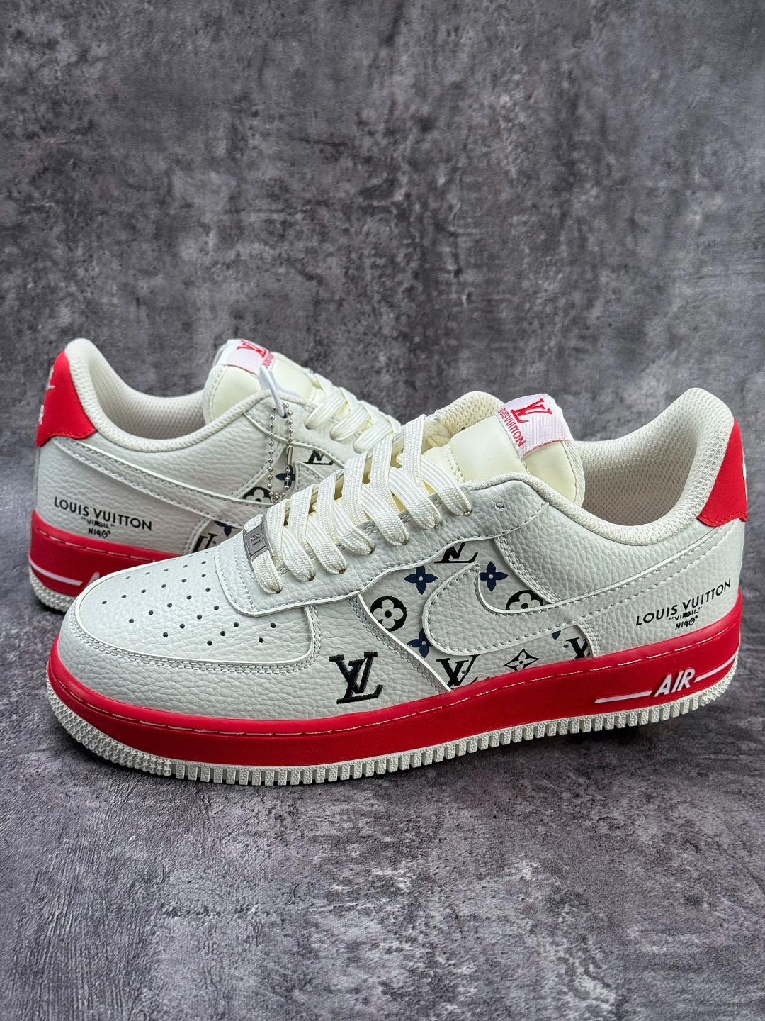 Nike Air Force 1 Low 07 x Louis Vuitton 白黑红 BQ4212-100