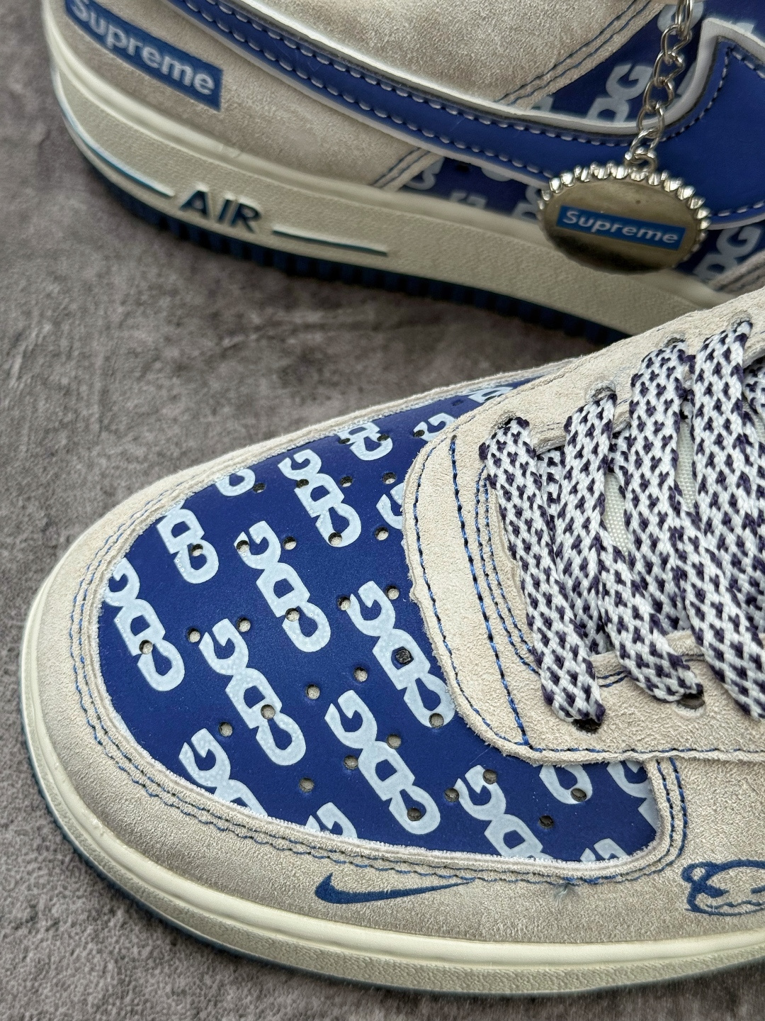Nike Air Force 1 Low 07 x Superme 灰蓝小勾满天星 SY1388-022