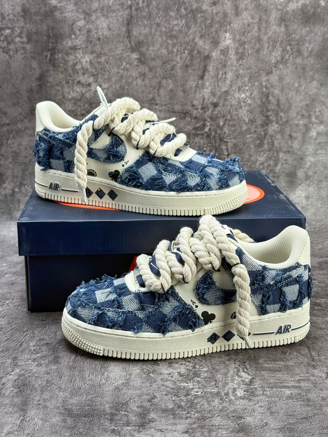 Nike Air Force 1 Low 07 蓝白牛仔补丁 FB0607-909