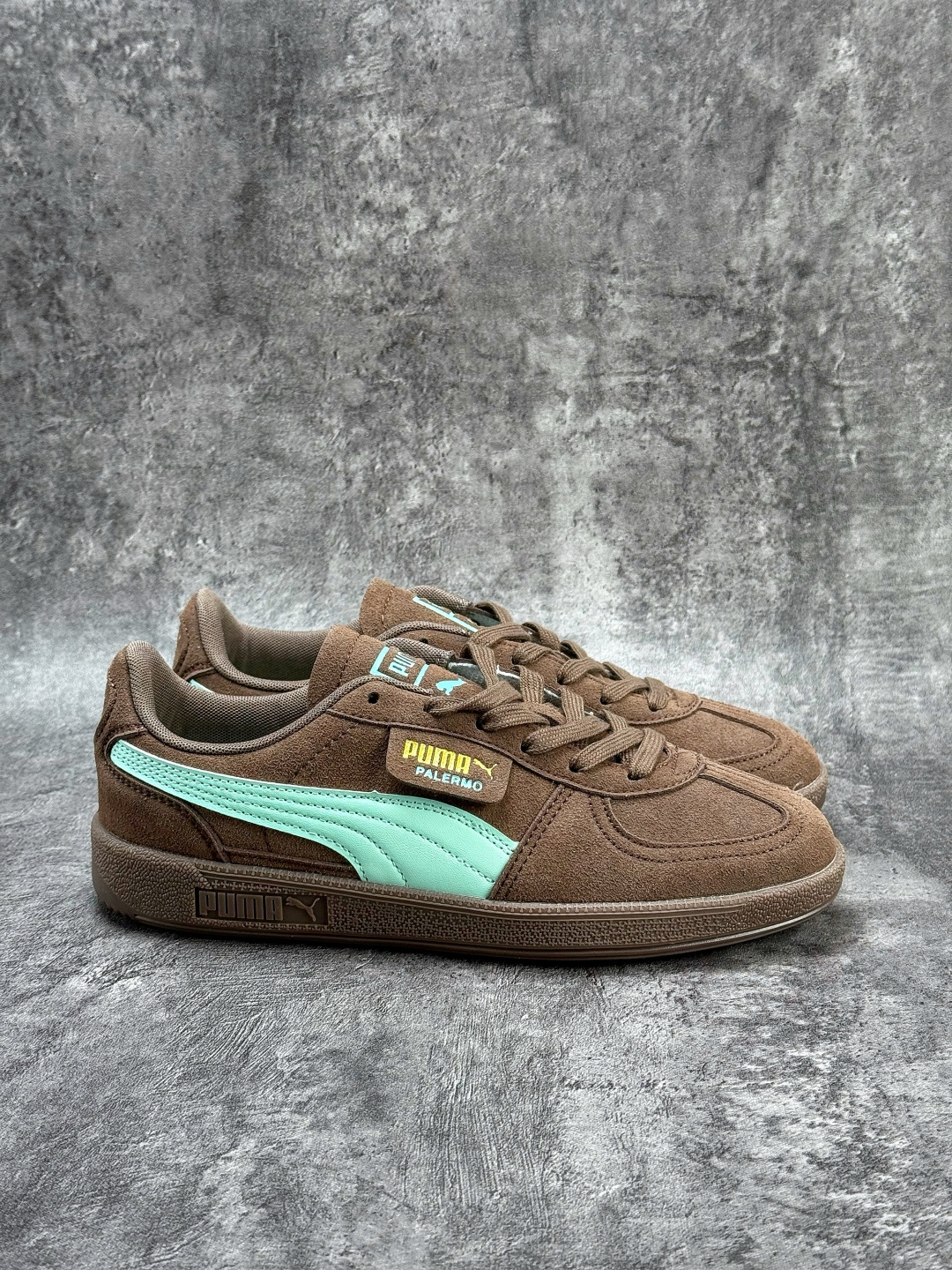 Puma Palermo Vintage复古单品 彪马 防滑耐磨低帮德训板鞋 406464-01