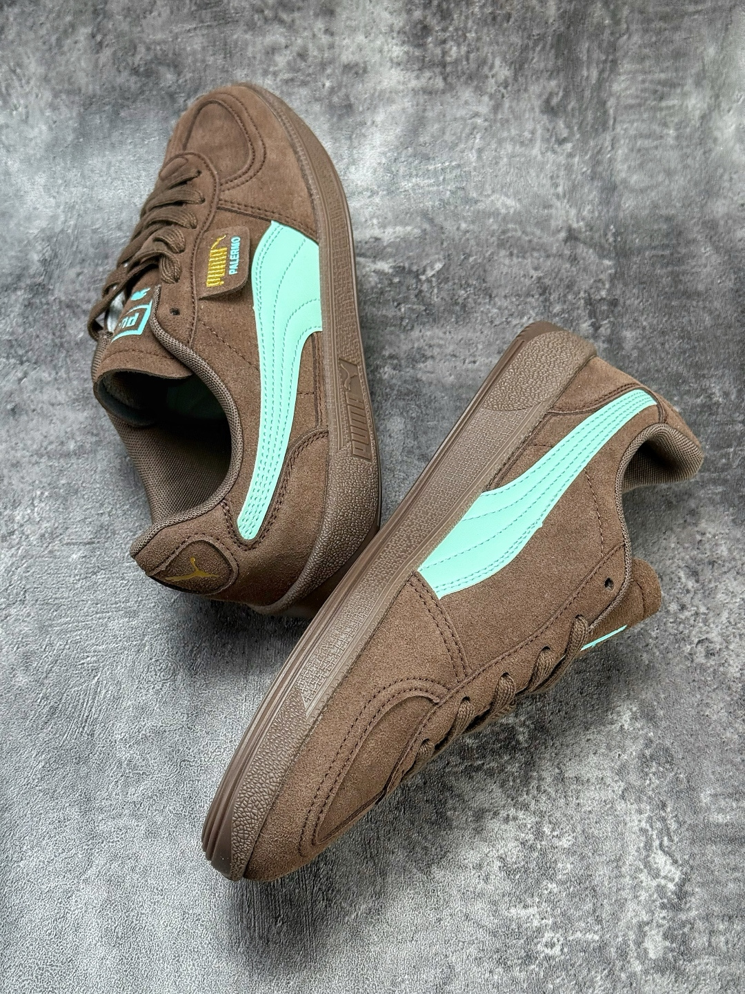 Puma Palermo Vintage复古单品 彪马 防滑耐磨低帮德训板鞋 406464-01