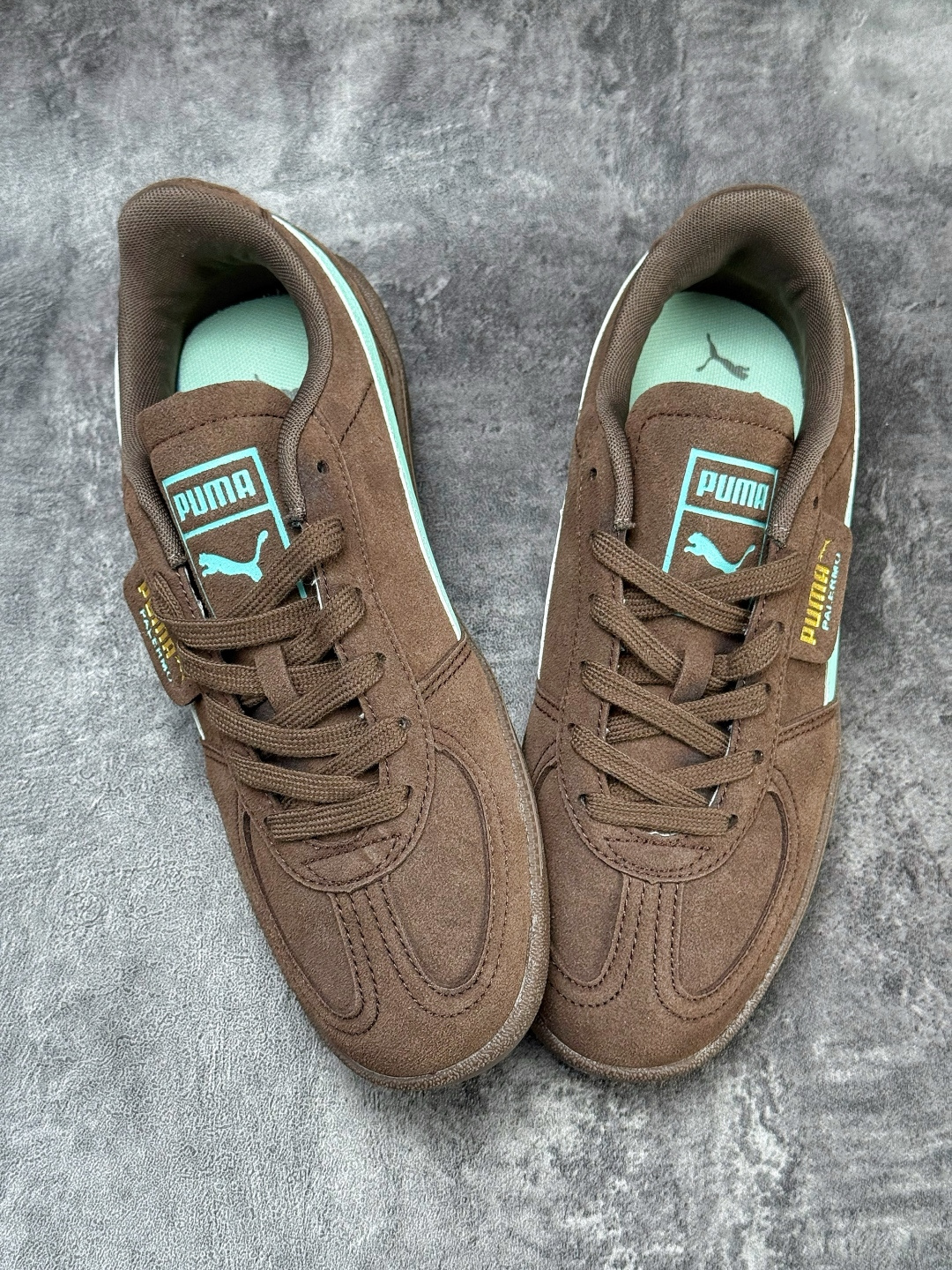 Puma Palermo Vintage复古单品 彪马 防滑耐磨低帮德训板鞋 406464-01