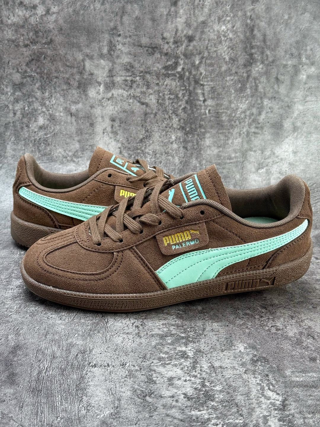 Puma Palermo Vintage复古单品 彪马 防滑耐磨低帮德训板鞋 406464-01
