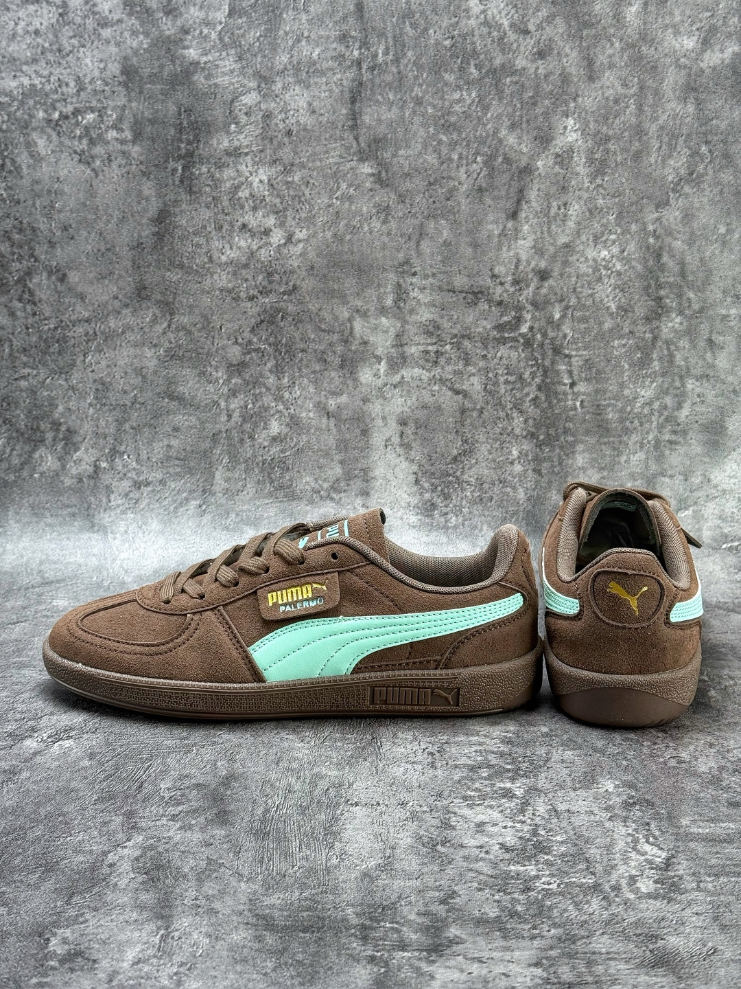 Puma Palermo Vintage复古单品 彪马 防滑耐磨低帮德训板鞋 406464-01