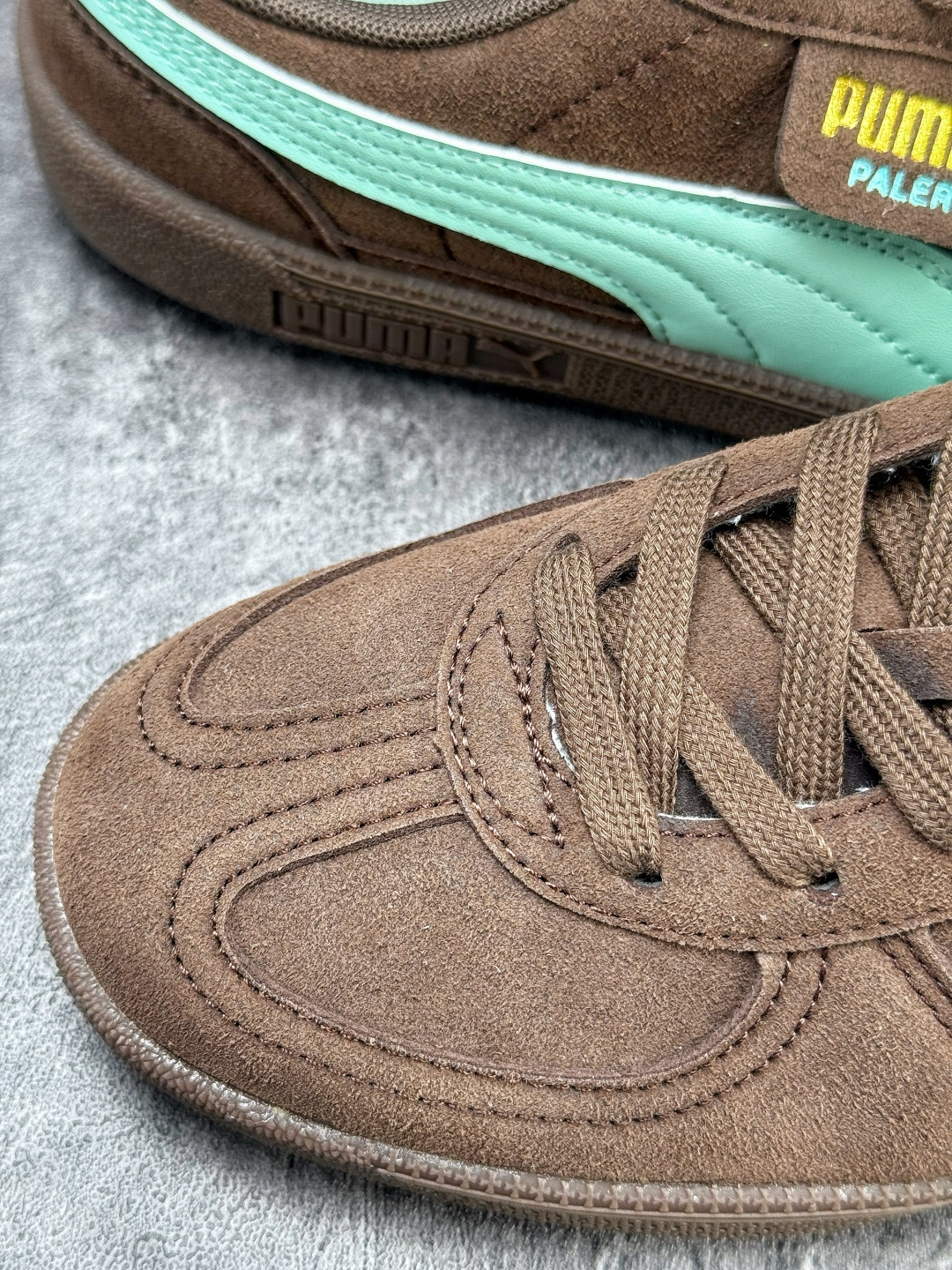 Puma Palermo Vintage复古单品 彪马 防滑耐磨低帮德训板鞋 406464-01