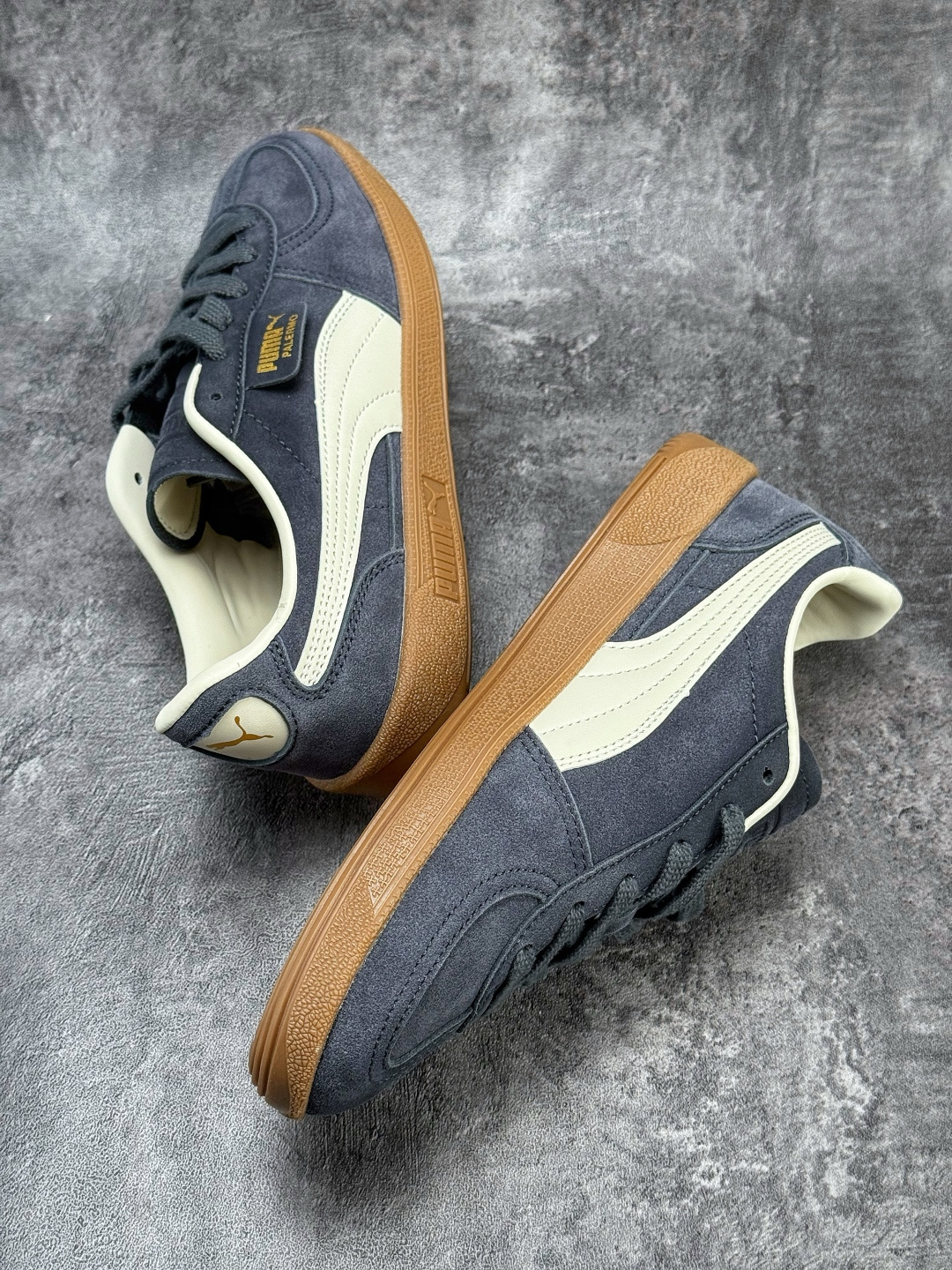 Puma Palermo Vintage复古单品 彪马 防滑耐磨低帮德训板鞋 396463-81