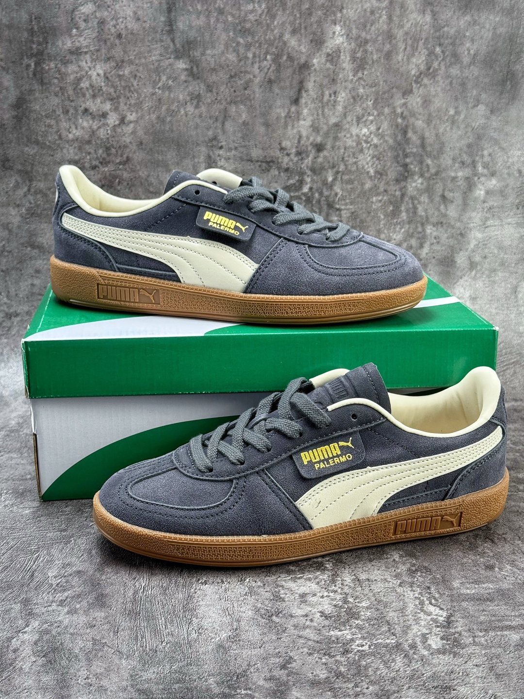 Puma Palermo Vintage复古单品 彪马 防滑耐磨低帮德训板鞋 396463-81
