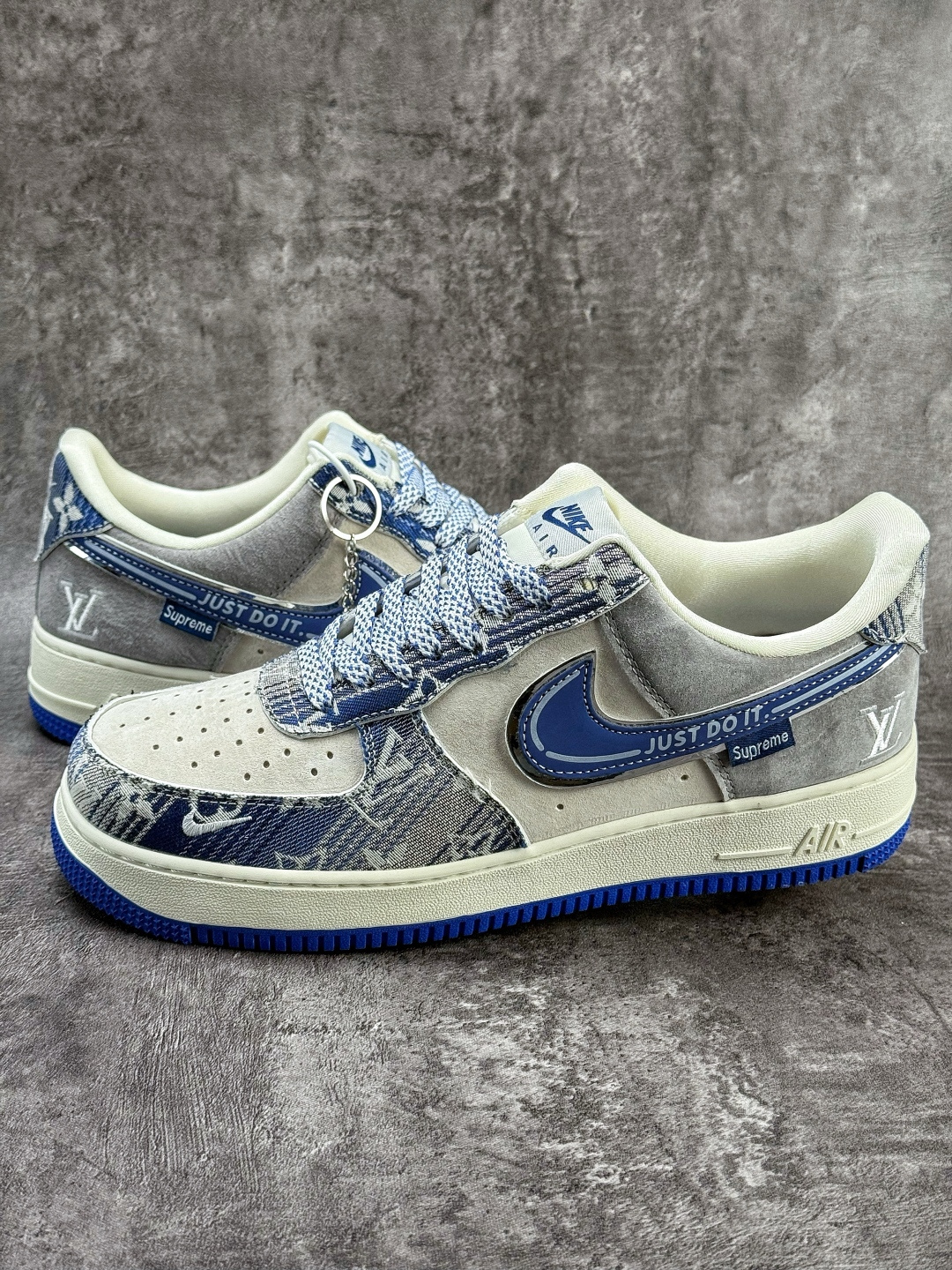 Nike Air Force 1 Low 07 x Louis Vuitton 蓝白小勾满天星 SY1388-031
