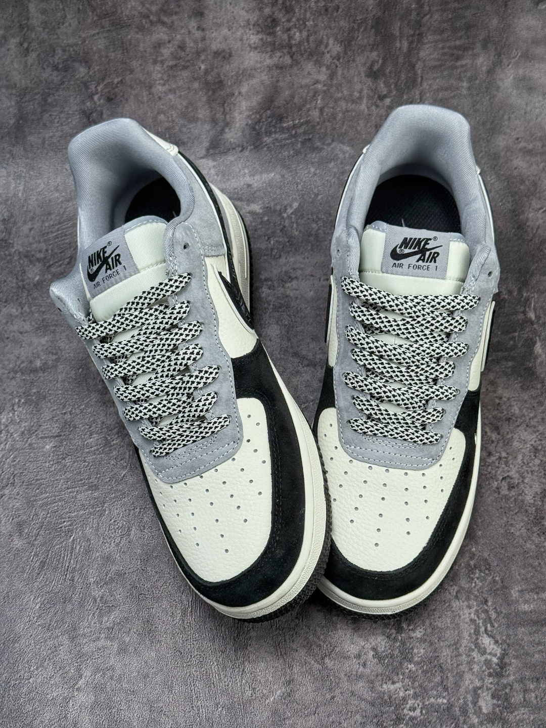Nike Air Force 1 Low 07 x Stussy 黑白灰小勾满天星 SS1979-013