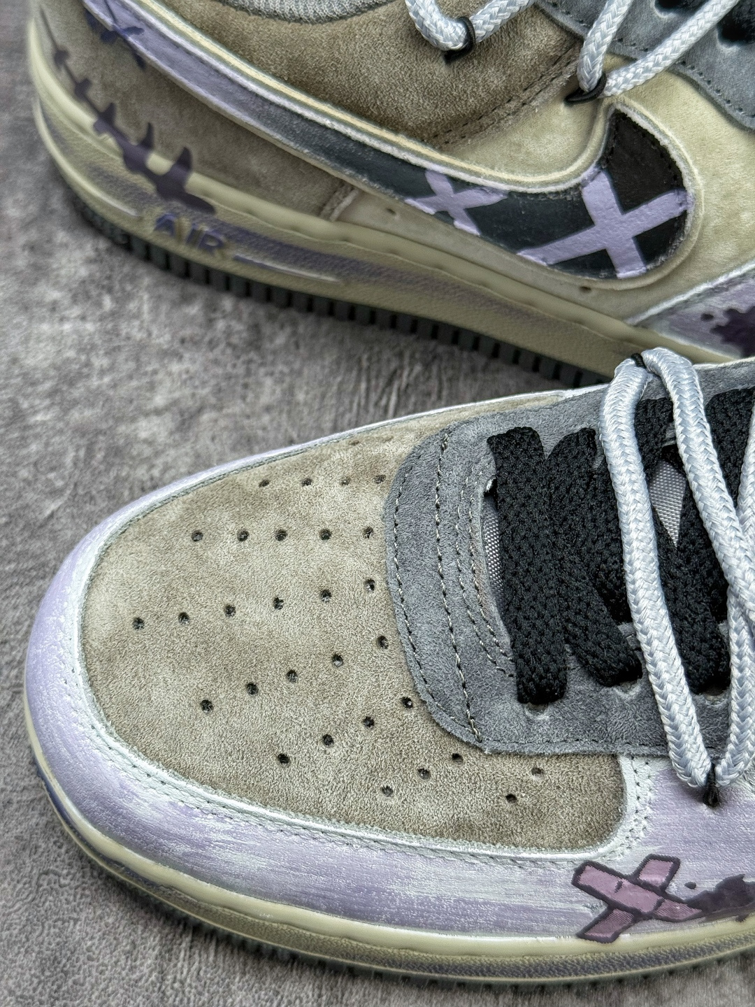 Nike Air Force 1 Low 07 紫棕涂鸦绑带 YD2425-066
