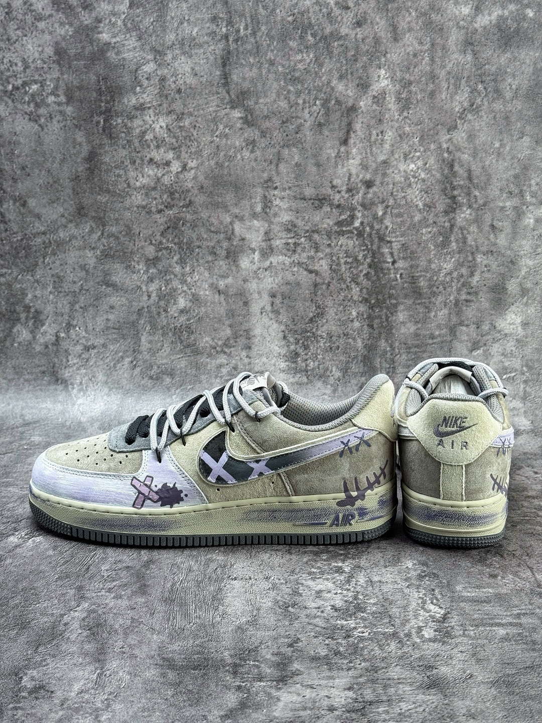 Nike Air Force 1 Low 07 紫棕涂鸦绑带 YD2425-066