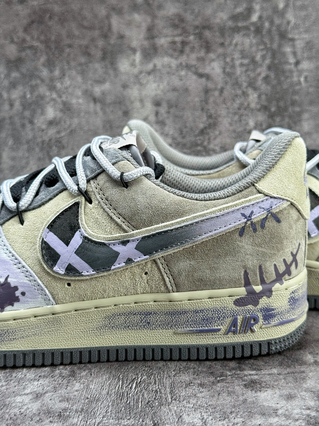Nike Air Force 1 Low 07 紫棕涂鸦绑带 YD2425-066