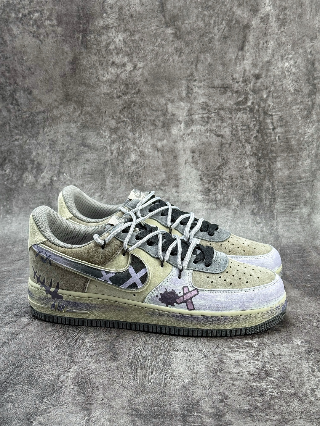 Nike Air Force 1 Low 07 紫棕涂鸦绑带 YD2425-066