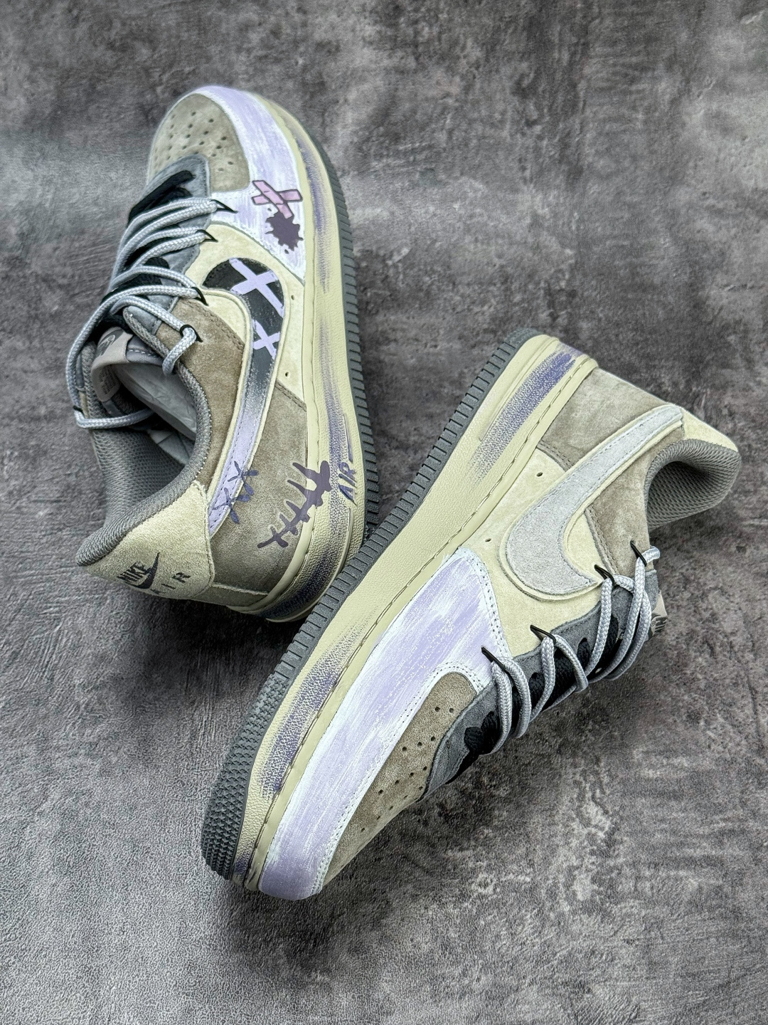 Nike Air Force 1 Low 07 紫棕涂鸦绑带 YD2425-066