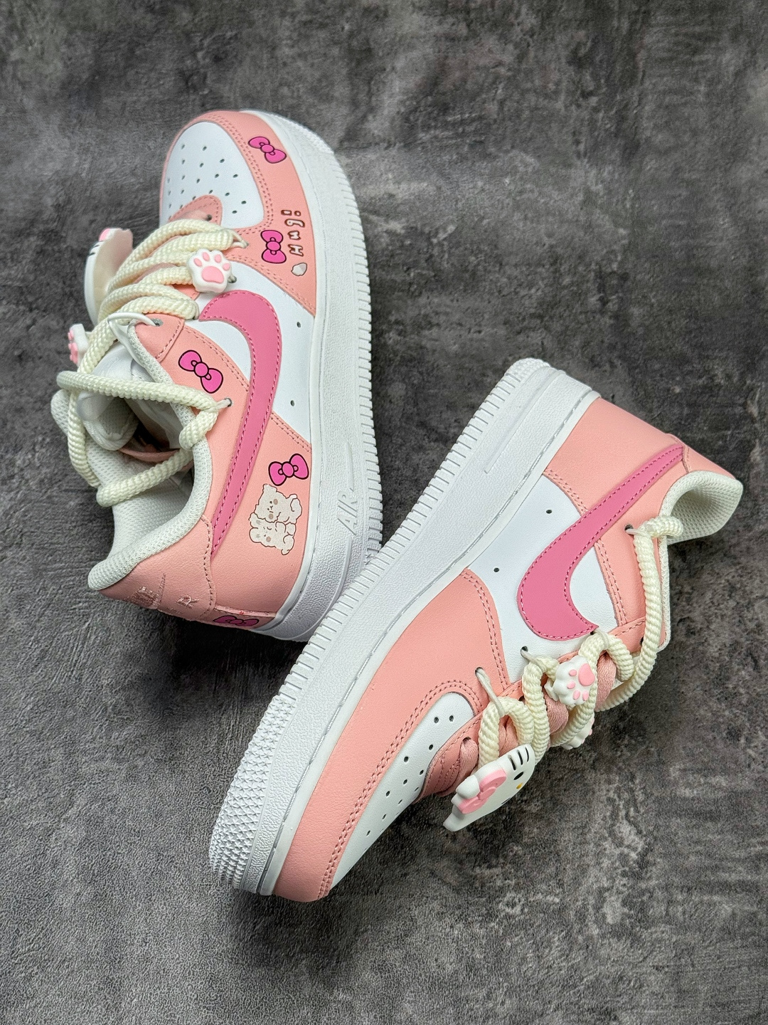 Nike Air Force 1 Low 07 粉白凯蒂猫 YY2024-762