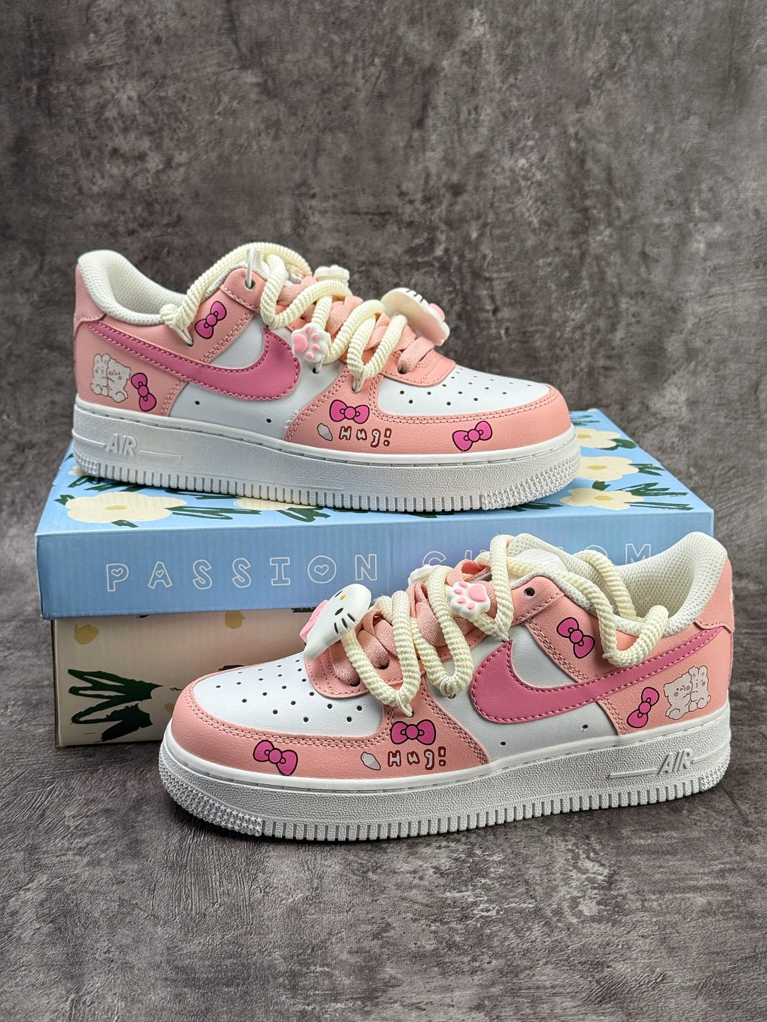Nike Air Force 1 Low 07 粉白凯蒂猫 YY2024-762