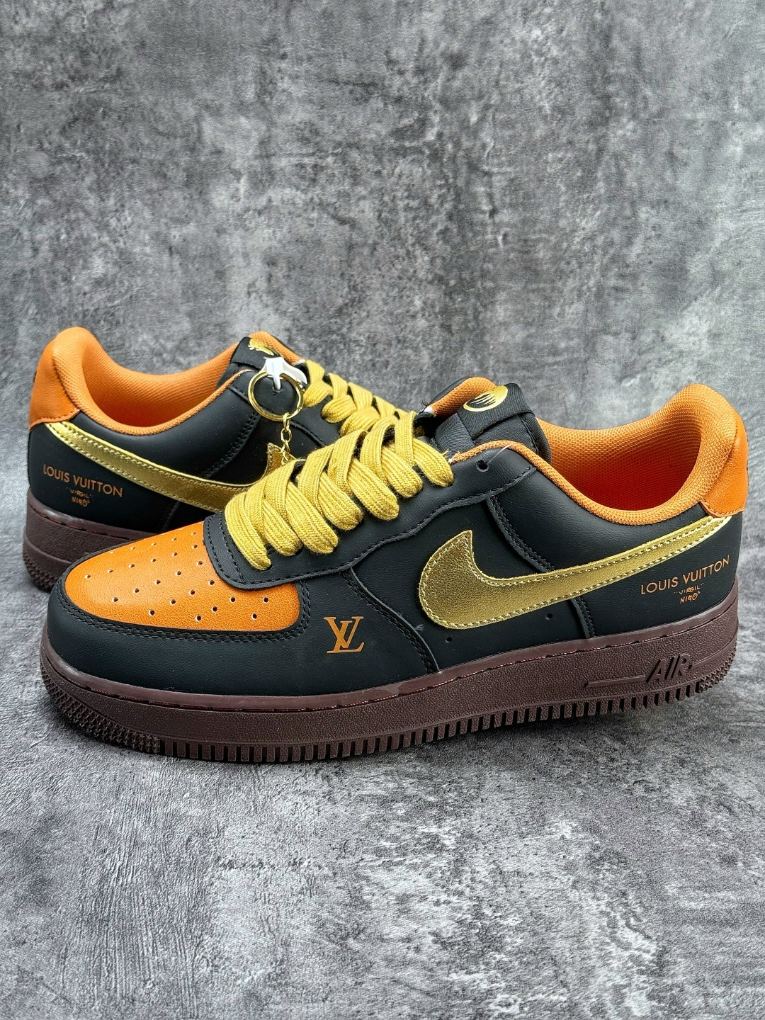 Nike Air Force 1 Low 07 x Louis Vuitton 黑黄 FV3694-101