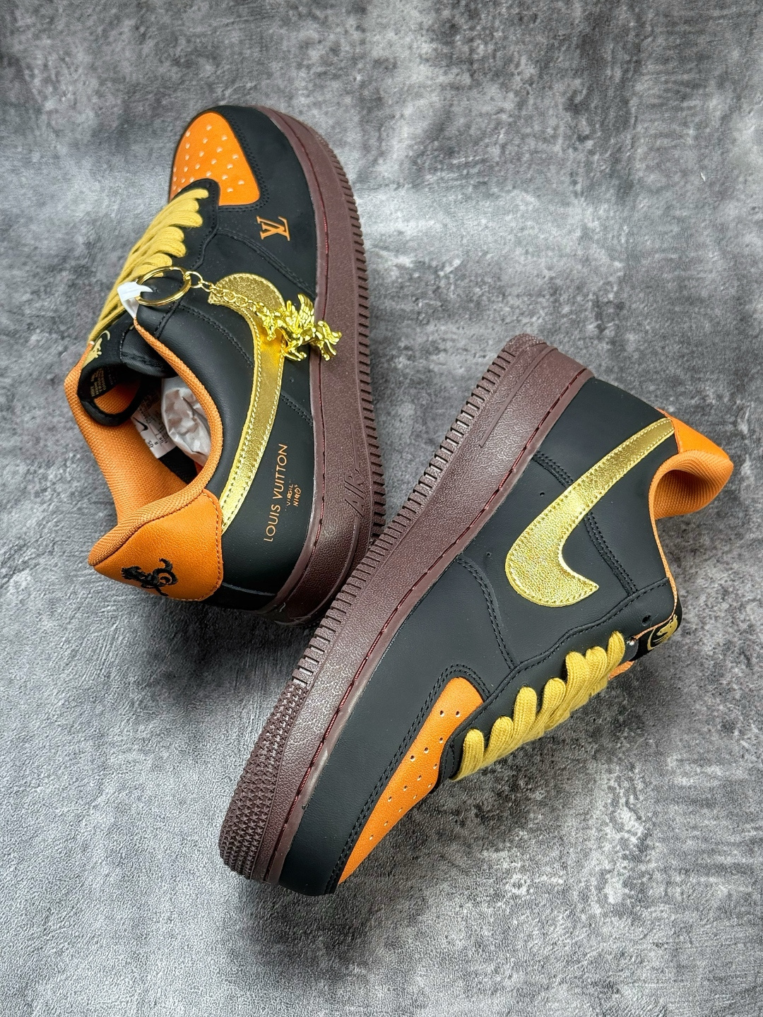 Nike Air Force 1 Low 07 x Louis Vuitton 黑黄 FV3694-101