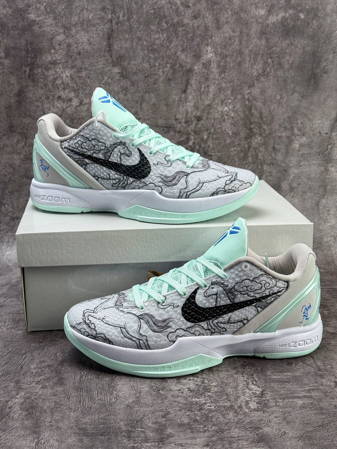 Nike Zoom KOBE 6 VI 马年限定 科比六代低帮运动篮球鞋 CW2190-014