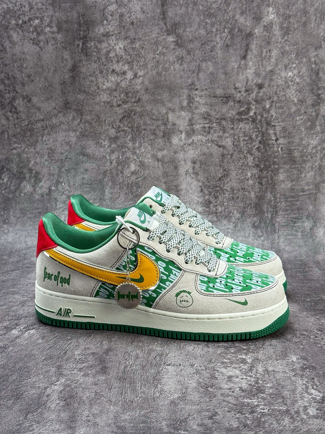 Nike Air Force 1 Low 07 x Fear of God 灰绿黄小勾满天星 SY1388-025