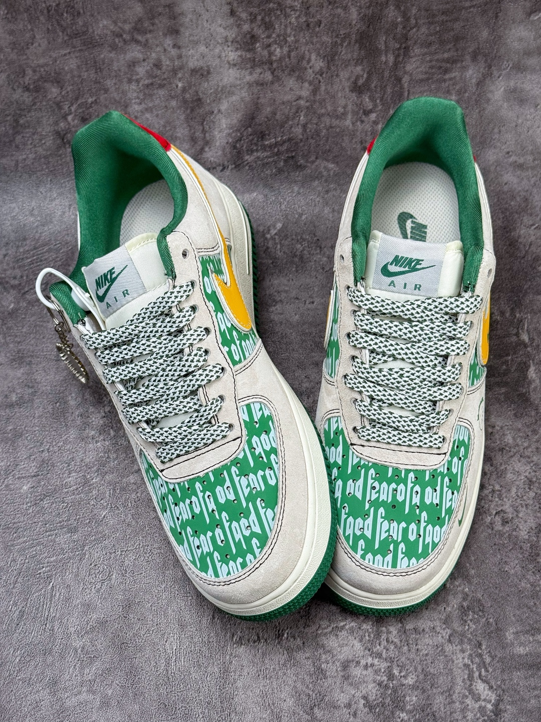 Nike Air Force 1 Low 07 x Fear of God 灰绿黄小勾满天星 SY1388-025