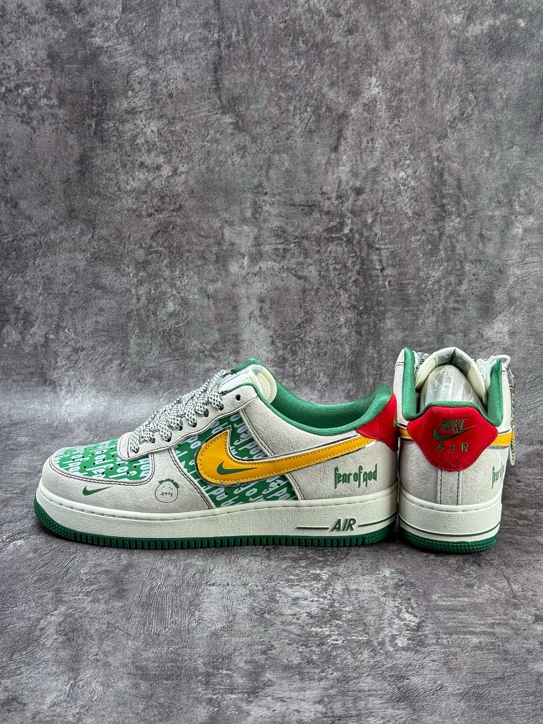 Nike Air Force 1 Low 07 x Fear of God 灰绿黄小勾满天星 SY1388-025
