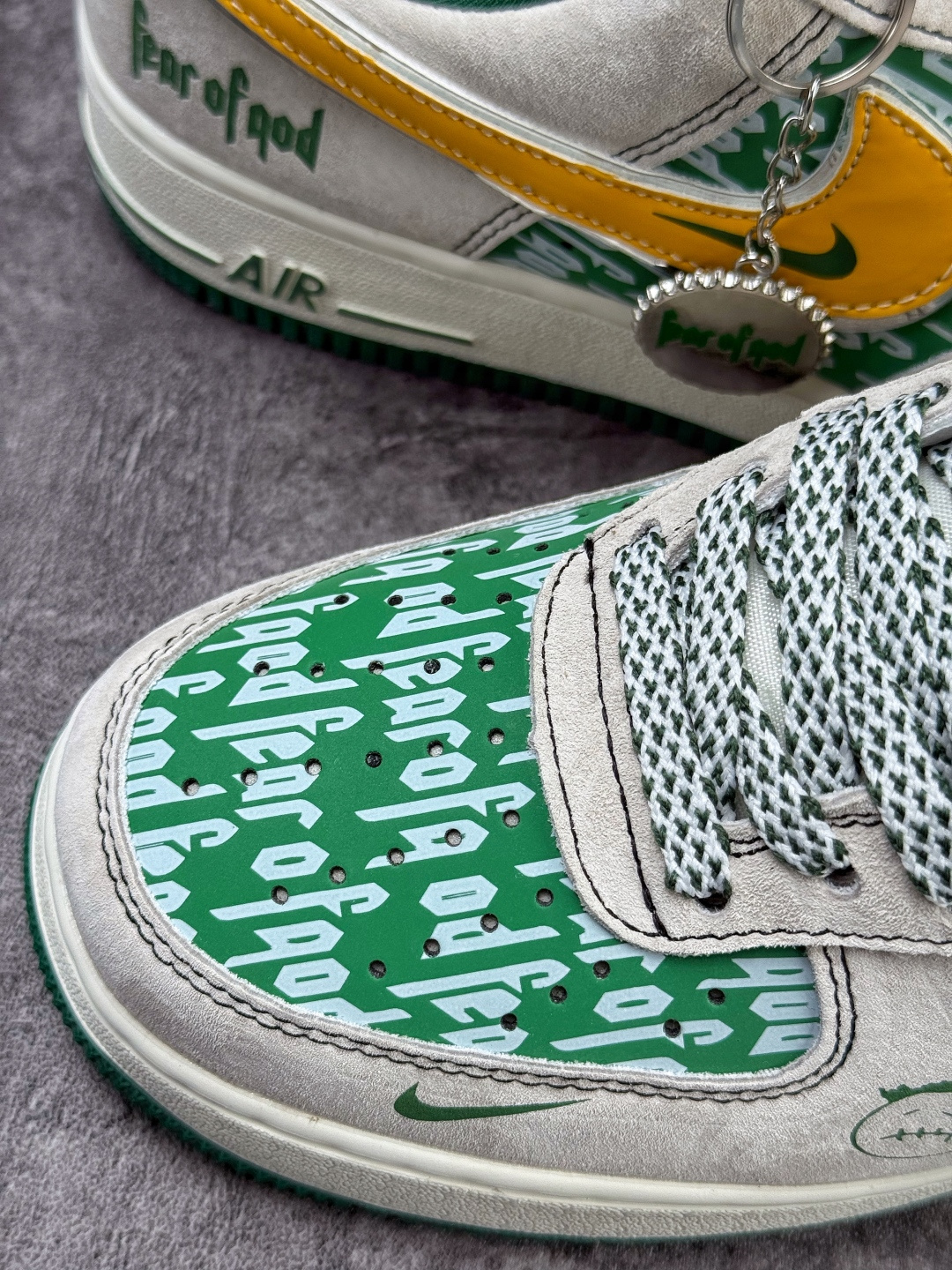 Nike Air Force 1 Low 07 x Fear of God 灰绿黄小勾满天星 SY1388-025