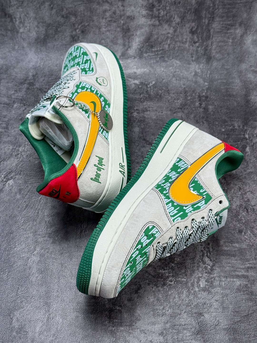 Nike Air Force 1 Low 07 x Fear of God 灰绿黄小勾满天星 SY1388-025