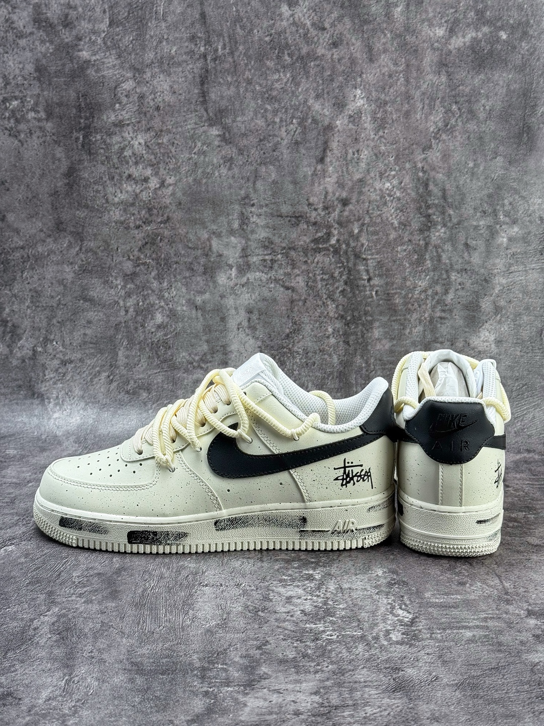 Nike Air Force 1 Low 07 x Stussy 米白黑绑带 ZH0316-159