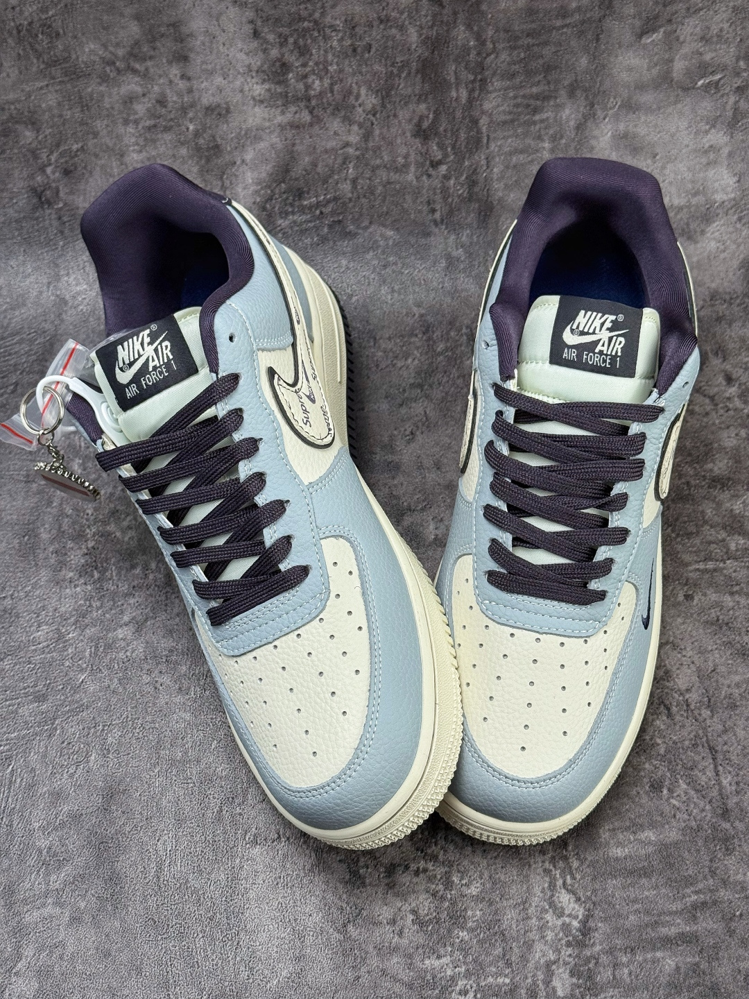 Nike Air Force 1 Low 07 x Superme 蓝白紫小勾 DD1928-308