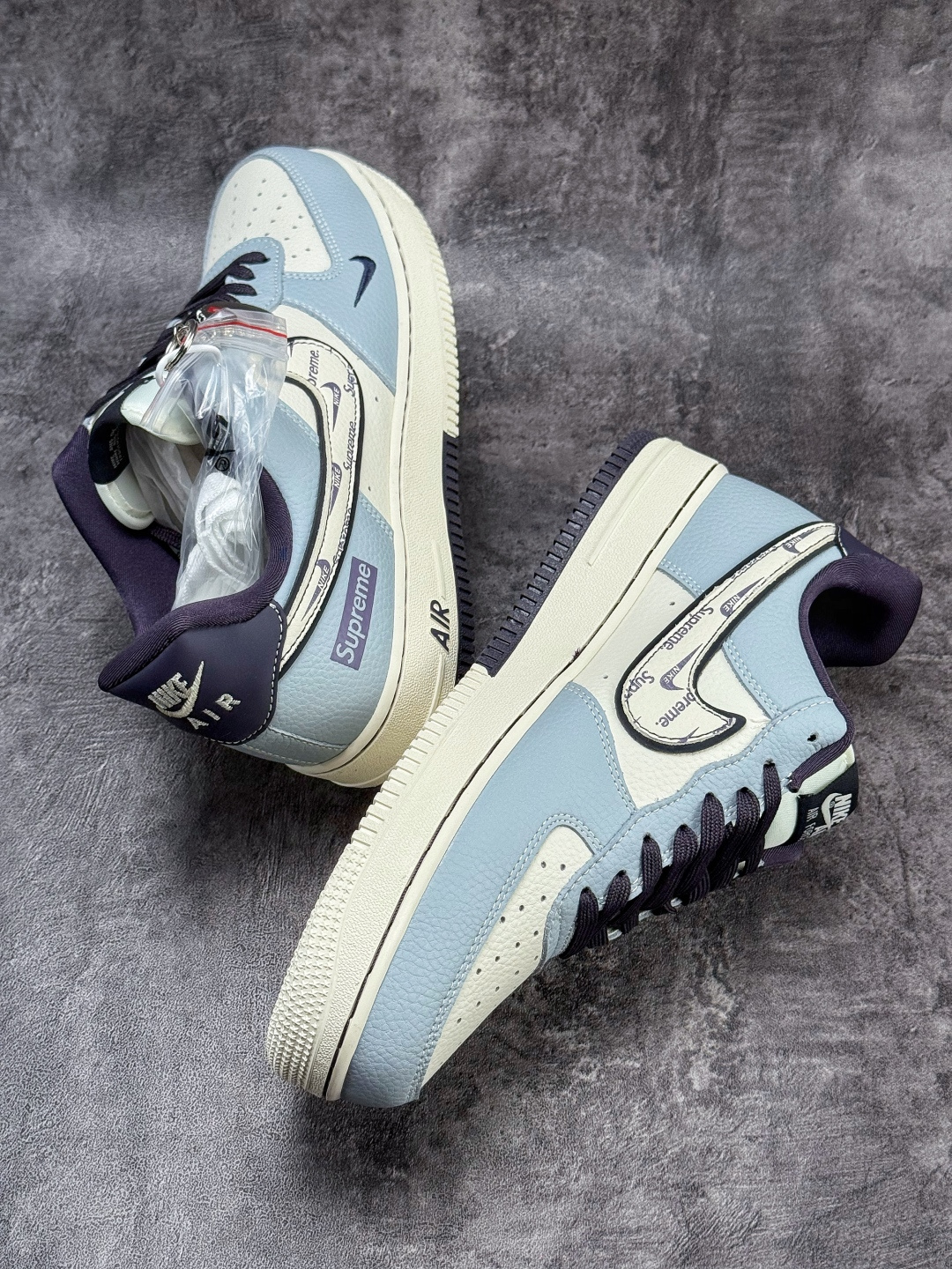 Nike Air Force 1 Low 07 x Superme 蓝白紫小勾 DD1928-308