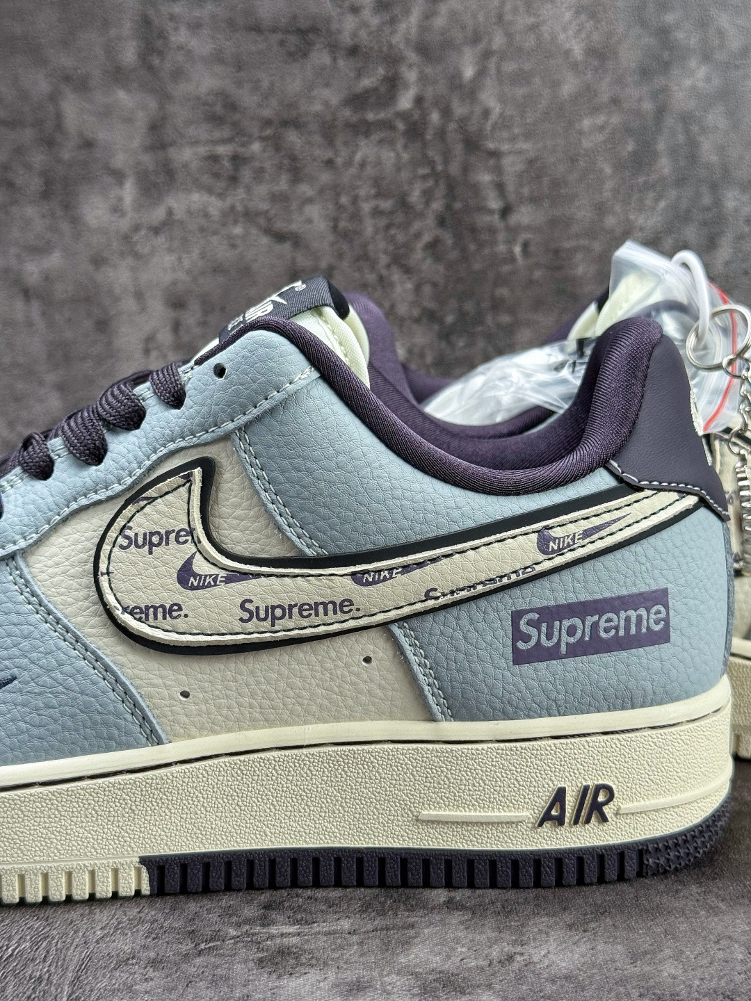 Nike Air Force 1 Low 07 x Superme 蓝白紫小勾 DD1928-308