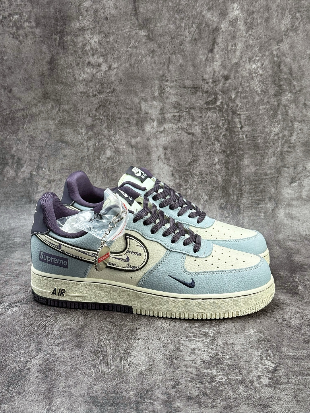 Nike Air Force 1 Low 07 x Superme 蓝白紫小勾 DD1928-308