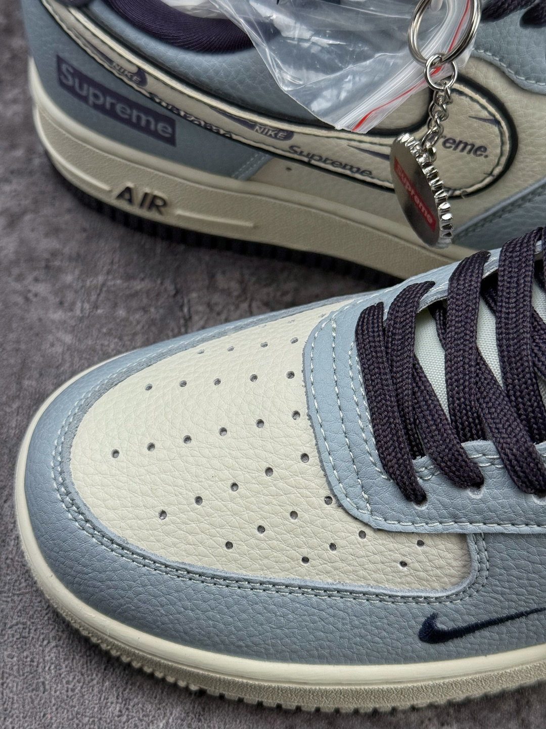 Nike Air Force 1 Low 07 x Superme 蓝白紫小勾 DD1928-308