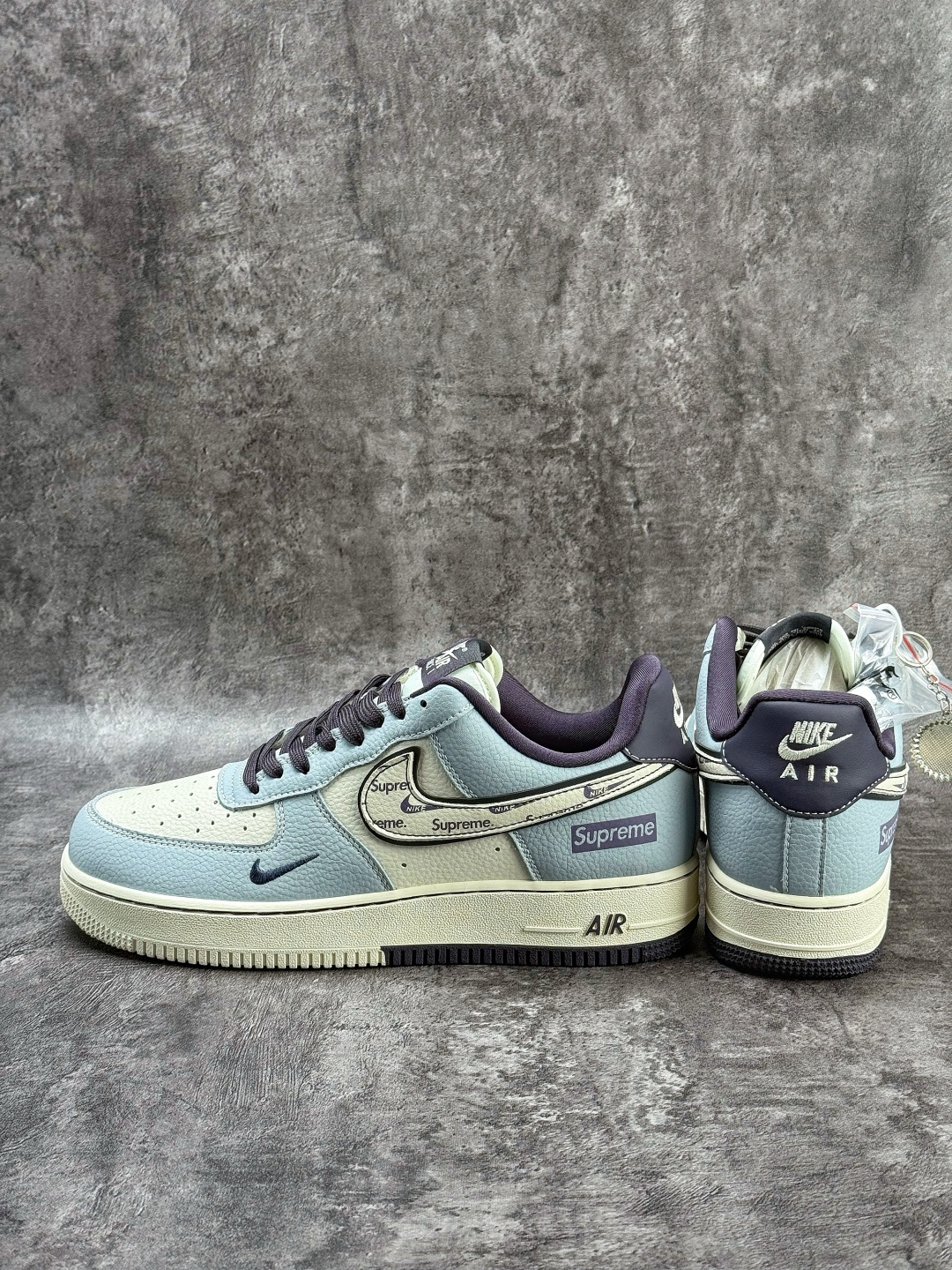 Nike Air Force 1 Low 07 x Superme 蓝白紫小勾 DD1928-308