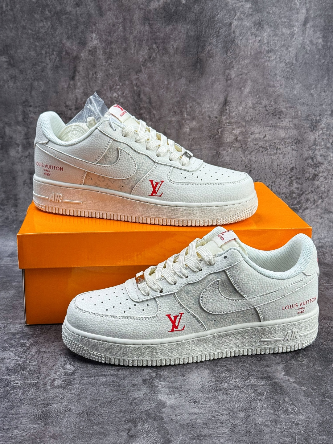 Nike Air Force 1 Low 07 x Louis Vuitton 白红 MM3399-801